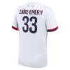 Maillot de Supporter Paris Saint-Germain Zaire Emery 33 Extérieur 2024-25 Pour Enfant